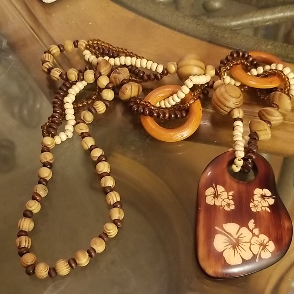 Boho hippie necklace PM 1384 - Picture 3 of 7